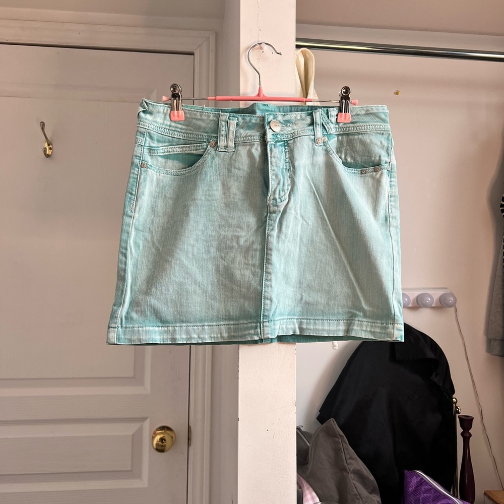 Light Blue Denim Skirt